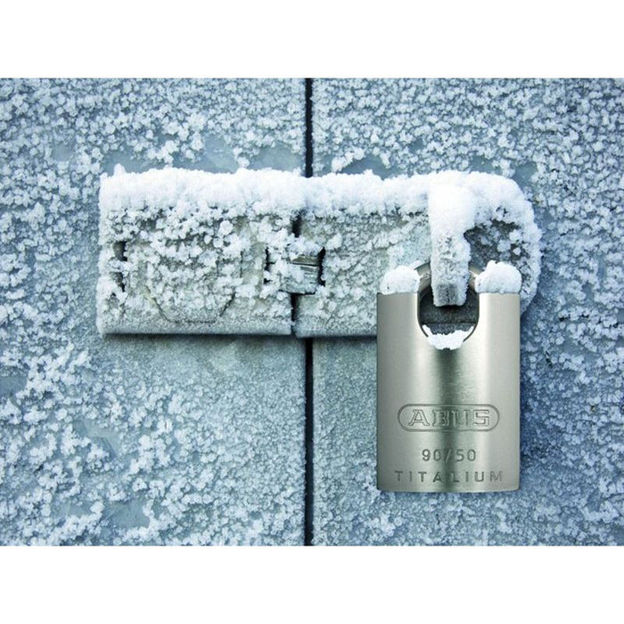 Abus Mechanical 90RK/50 TITALIUM™ Padlock Closed Shackle Carded ABUS Mechanical - Town Tools