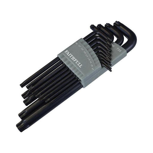 Faithfull Star Long Arm Key Set of 13 (TX7-TX55) Faithfull - Town Tools
