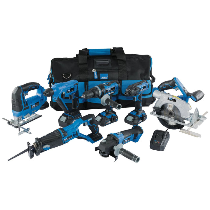 Draper Storm Force® 20V 7 Machine Cordless Kit (12 Piece) - PTK720VMK