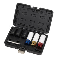 Draper Wheel Nut and Bolt Extractor Socket Set, 1/2" Sq. Dr. (7 Piece) - WNBSS