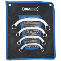 Draper HI-TORQ® Half Moon Obstruction Ring Spanner Set (4 Piece) - 8236/4/MM