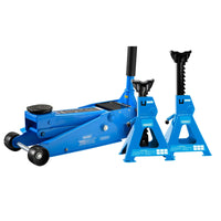 Draper Trolley Jack and Axle Stand Kit (3 Tonne) - TJ3HD/C-AS300R