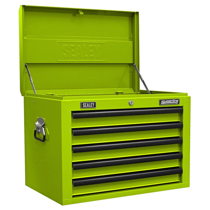 Superline Pro Superline PRO Topchest 5 Drawer - Green/Black AP26059THV Superline Pro - Town Tools 