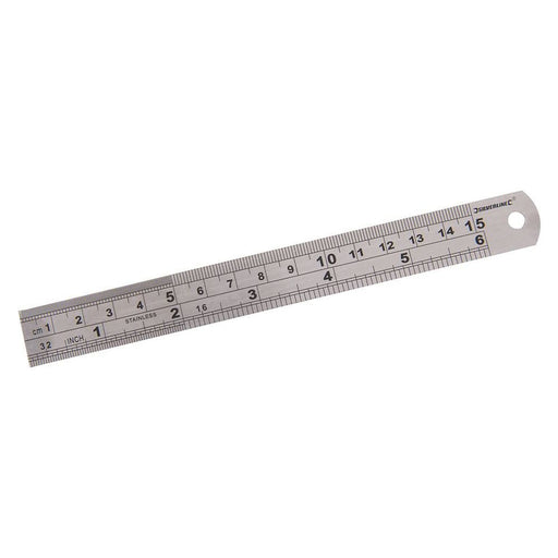 Silverline Steel Rule 150mm Silverline - Town Tools 