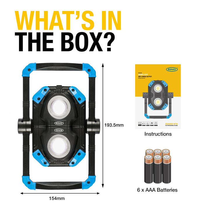Ring RWL400 RWL400 Battery-operated floodlight