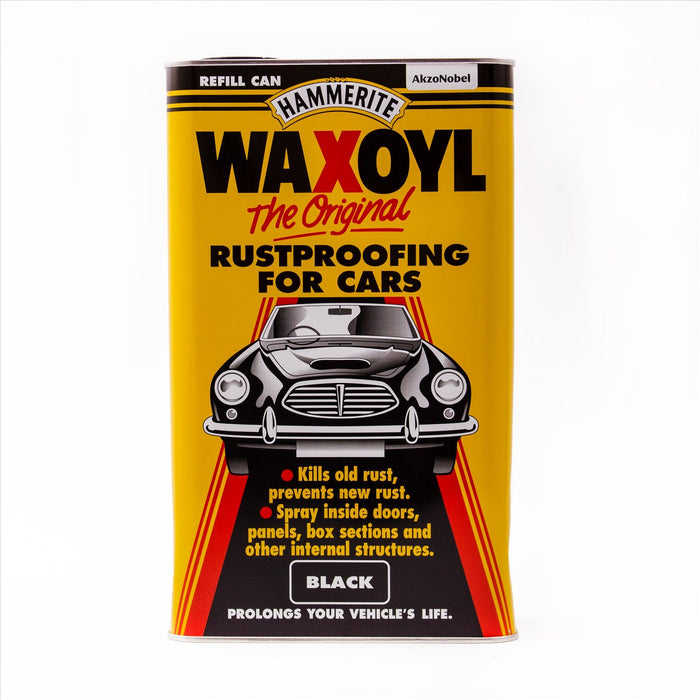 Waxoyl Rust Treatment Refill Can - Black - 5 Litre Waxoyl - Town Tools 