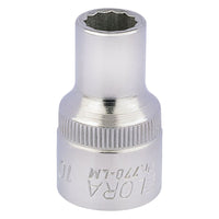 Draper Elora Bi-Hexagon Socket, 1/2" Sq. Dr., 10mm 24559