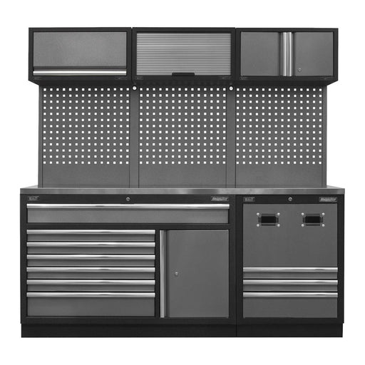 Sealey Modular Storage System Combo Stainless Steel Worktop APMSSTACK14SS Sealey - Town Tools 