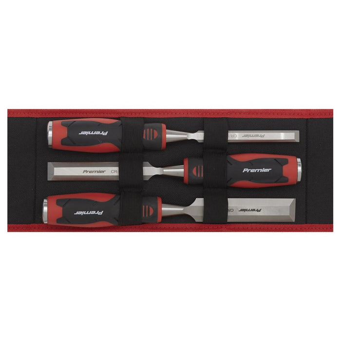 Sealey Hammer-Thru Wood Chisel 3pc Set AK9238 Sealey - Town Tools 