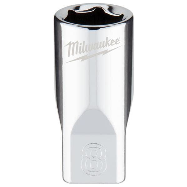 Milwaukee 1/4 Drive Socket Metric Standard 8mm 4932478316 Milwaukee - Town Tools 