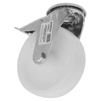 Sealey Heavy-Duty Nylon Castor Wheel Bolt Hole with Total Lock125mm Trade