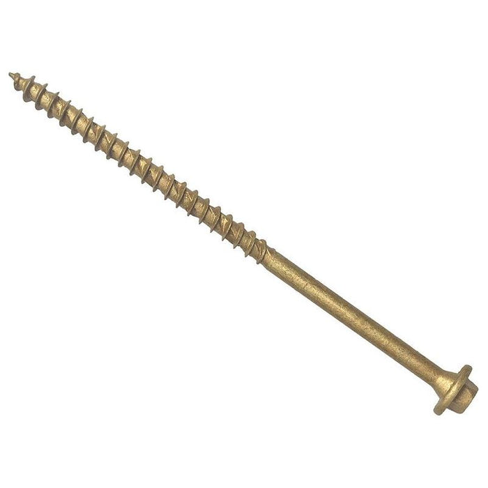 Forgefix Hexagonal/TORX® Compatible Timber T30 Screws Tan 7x150mm Tub 50 ForgeFix - Town Tools