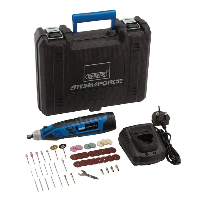 Draper Storm Force® 10.8V Power Interchange Rotary Multi-Tool Kit, 1 x 1.5Ah