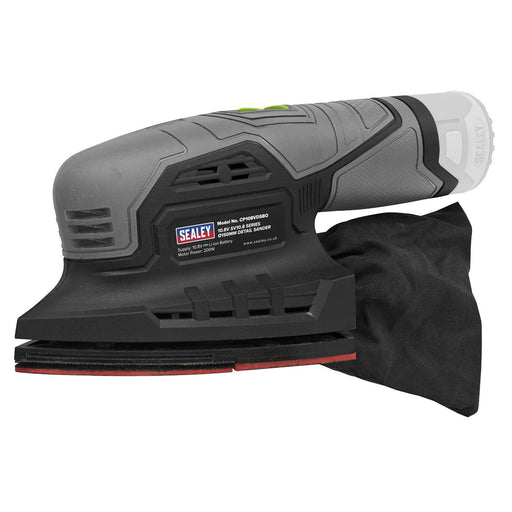 Sealey SV10.8 Series 150mm Cordless Detail Sander 10.8V - Body Only CP108VDSBO Sealey - Town Tools 
