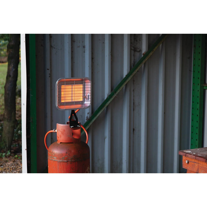 Draper Bottle-Mounted Propane Space Heater, 15,354 BTU/4.5kW - PSH-RAD15