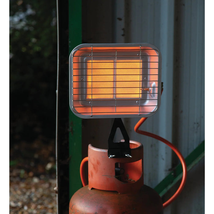 Draper Bottle-Mounted Propane Space Heater, 15,354 BTU/4.5kW - PSH-RAD15