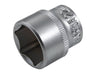 Faithfull Hex Socket 3/8in Drive 22mm Faithfull - Town Tools