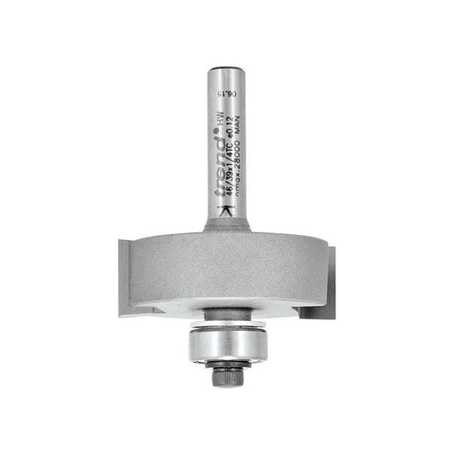 Trend 46/39 x 1/4 TCT Bearing Guided Rebate Set 35 x 12.7mm Trend - Town Tools