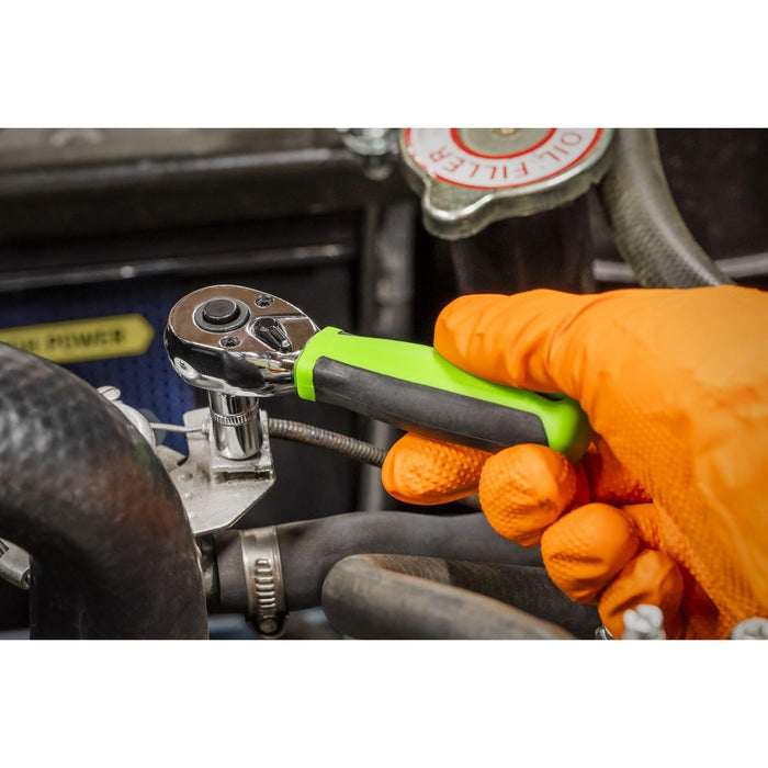 Siegen Siegen Stubby Ratchet Wrench with Flip Reverse 1/4"Sq Drive S01258 Siegen - Town Tools 