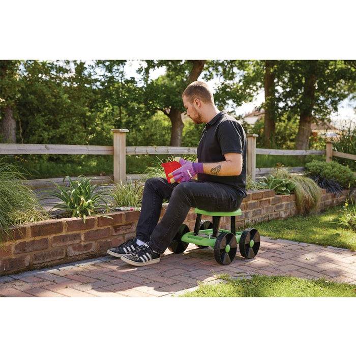 Draper Roller Garden Cart and Seat 28461 Draper - Town Tools 