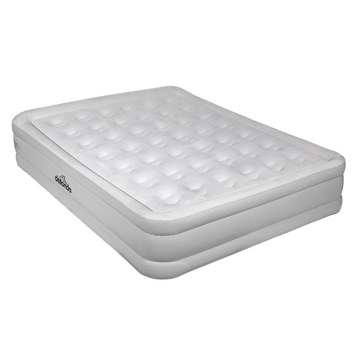 Dellonda Raised Air Bed with Removable Electric Pump & Storage Bag - Queen