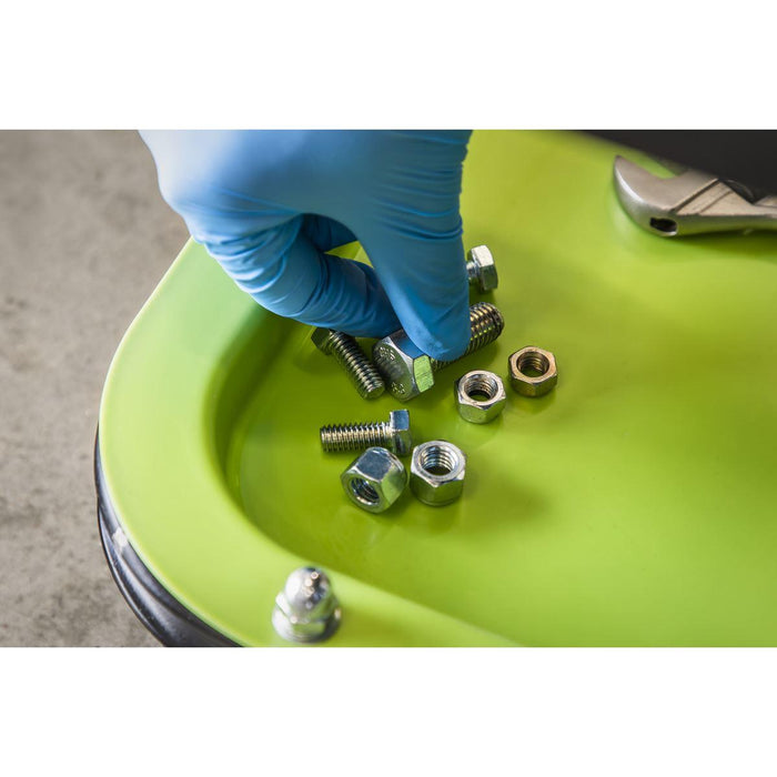 Sealey Mechanic's Utility Seat Deluxe Hi-Vis Green SCR9HV Sealey - Town Tools 