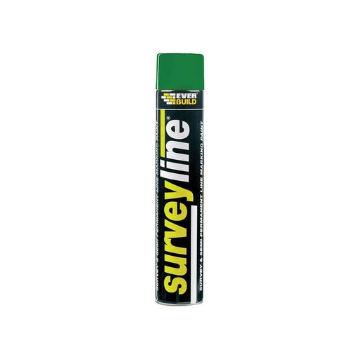 Everbuild Sika Survey Line® Marker Spray Green 700ml Everbuild Sika - Town Tools