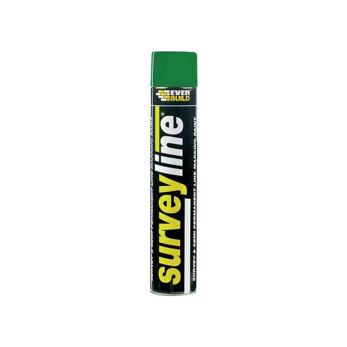 Everbuild Sika Survey Line® Marker Spray Green 700ml Everbuild Sika - Town Tools