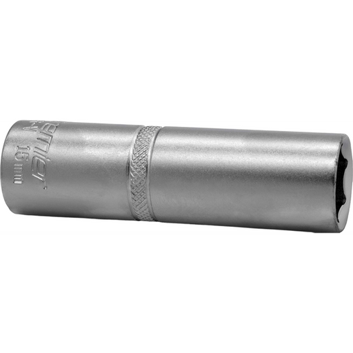Sealey 1/2"Dr Deep Socket 15mm (Micro Satin Finish)