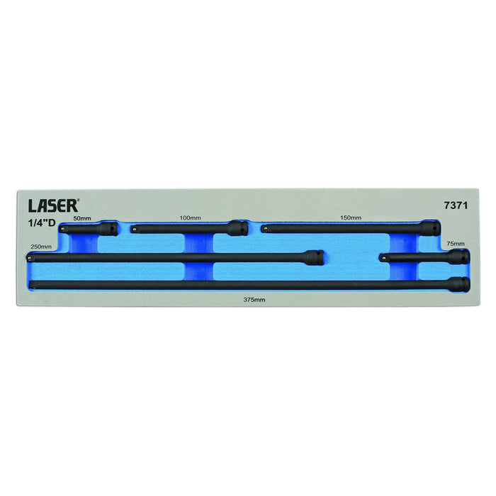 Laser Impact Extension Bar Set 1/4"D 6pc 7371