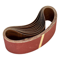 Sealey Sanding Belt 75 x 533mm 100Grit Pack of 10 WSB53100