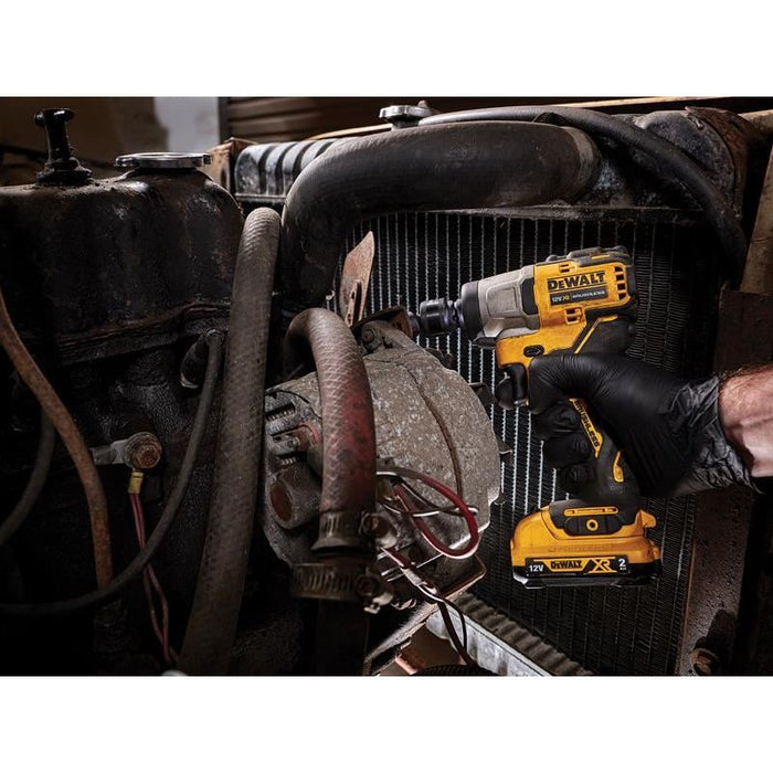 Dewalt Power Tools DCF902D2 XR Brushless Sub-Compact 3/8in Impact Wrench 12V 2 x 2.0Ah Li-ion DeWALT Power Tools - Town Tools