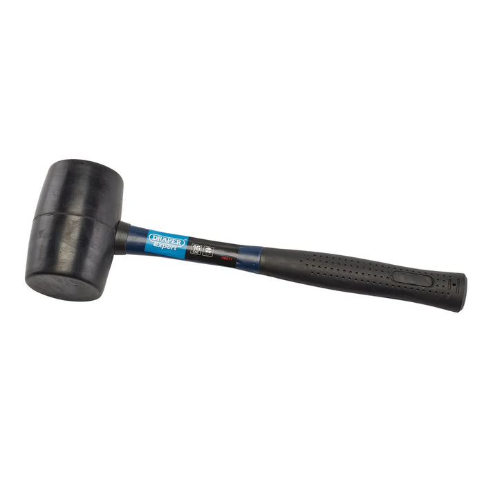 Draper Expert Rubber Mallet with Fibreglass Shaft, 450g/16oz - RM450FG/SP.