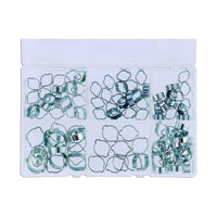Connect Double Ear O Clip Box set  8 to 20mm, 100pc 37691