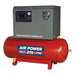 270L Low Noise Belt Drive Air Compressor with Cast Cylinders 5.5hp 3ph 2-Stage Sealey - Town Tools 