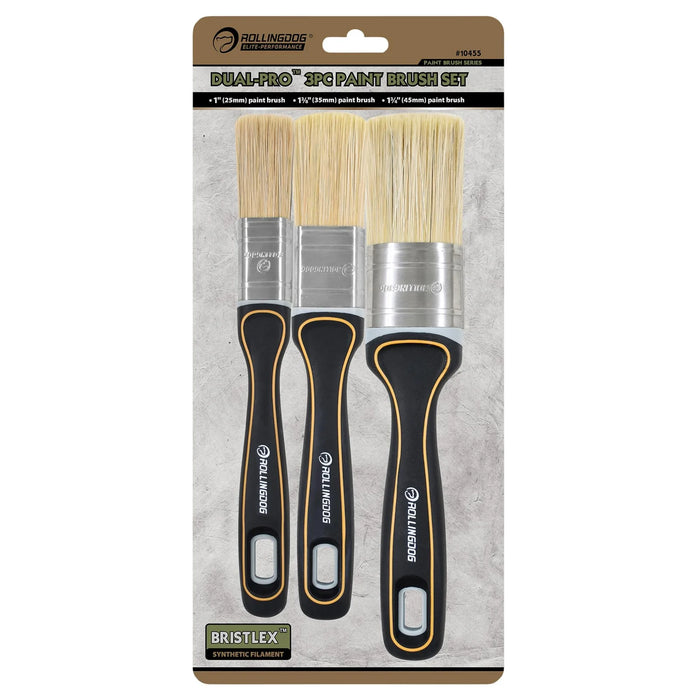 ROLLINGDOG DUAL-PRO™ DP1000 Paint Brush Set (3 Piece) - 10455