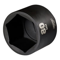Draper Draper HI-TORQ Deep Impact Socket, 1" Sq. Dr., 80mm