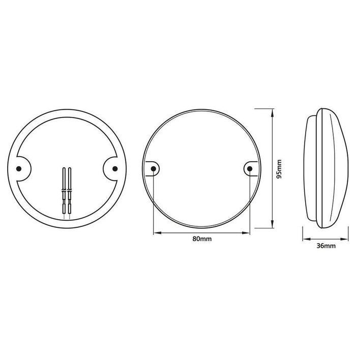 Ring Automotive RCV4505 LED Reversing Lamp, 95 mm, 10/30 V Ring Automotive - Town Tools 