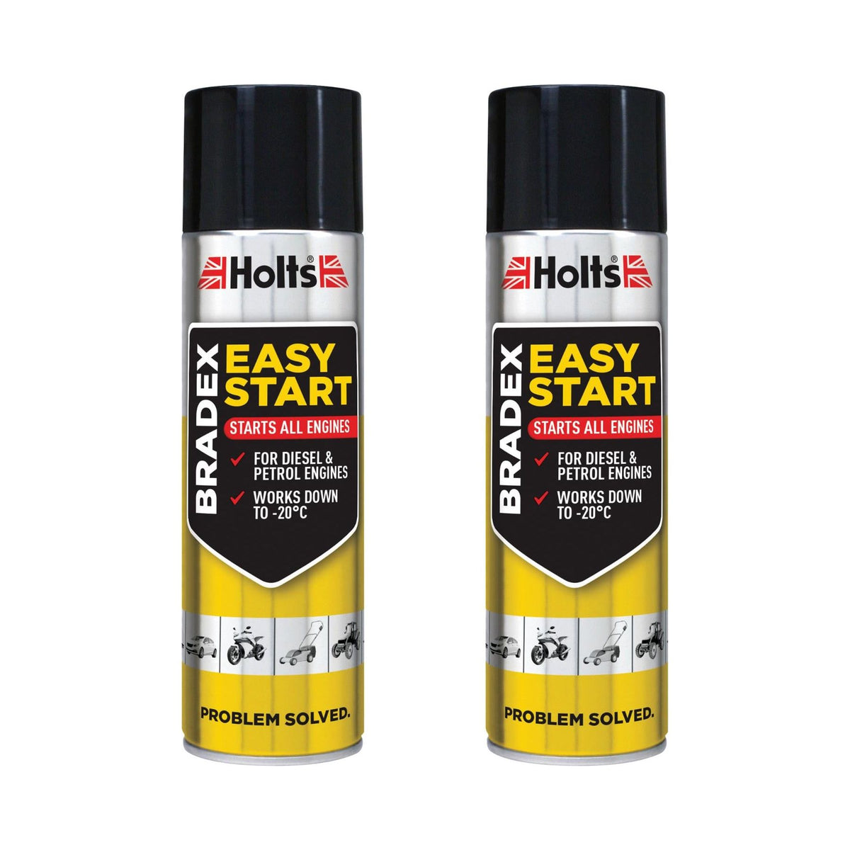 Bradex Lorry Rear 2 x Holts Bradex Easy Start Petrol Diesel Car Van Truck Starting Engin ...