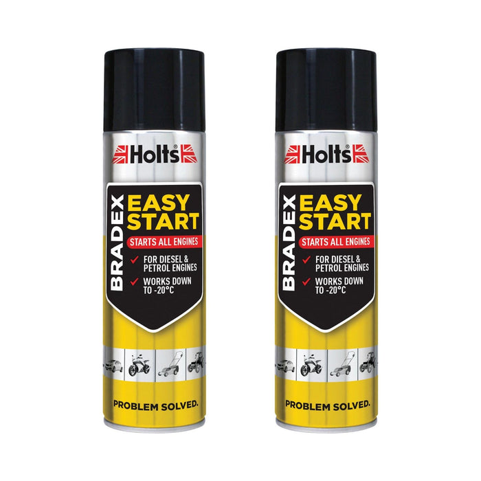 2 x Holts Bradex Easy Start Petrol Diesel Car Van Truck Starting Engine Spray Aid