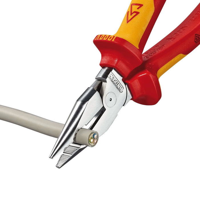 KNIPEX 08 26 185 SB Needle-Nose Combination Pliers Insulated with