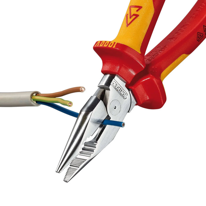 KNIPEX 08 26 185 SB Needle-Nose Combination Pliers Insulated with