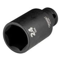 Draper Draper HI-TORQ Metric Deep Impact Socket, 3/8" Sq. Dr., 24mm