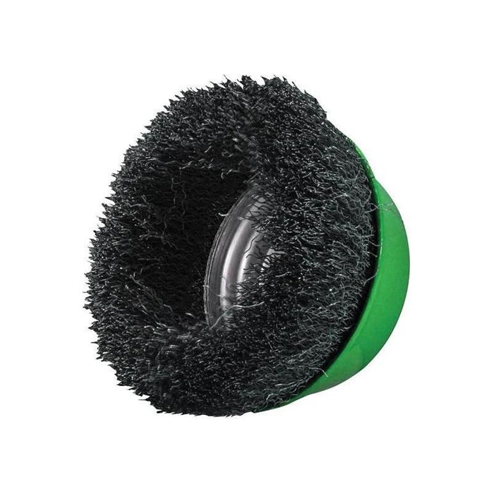 Faithfull Wire Cup Brush 100mm M14x2, 0.30mm Stainless Steel Wire Faithfull - Town Tools