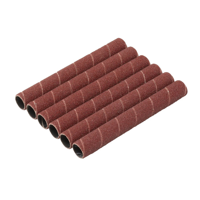 Draper Aluminium Oxide Sanding Sleeves, 12.7 x 115mm, 80 Grit (Pack of 6)