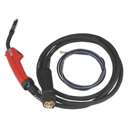 Sealey MIG Torch 3m Euro Connector MB15 MIG/T15 Sealey - Town Tools 