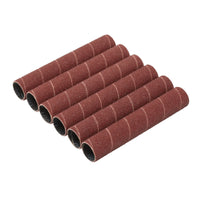 Draper Aluminium Oxide Sanding Sleeves, 19 x 115mm, 80 Grit (Pack of 6) - SSAO2