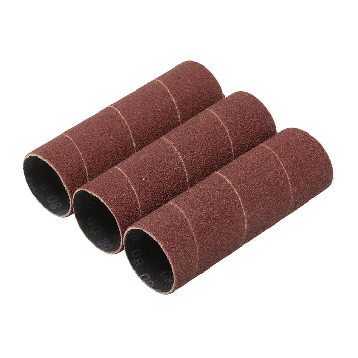 Draper Aluminium Oxide Sanding Sleeves, 38 x 115mm, 80 Grit (Pack of 3) - SSAO4