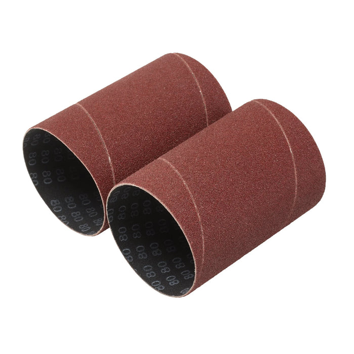 Draper Aluminium Oxide Sanding Sleeves, 75 x 115mm, 80 Grit (Pack of 2) - SSAO6