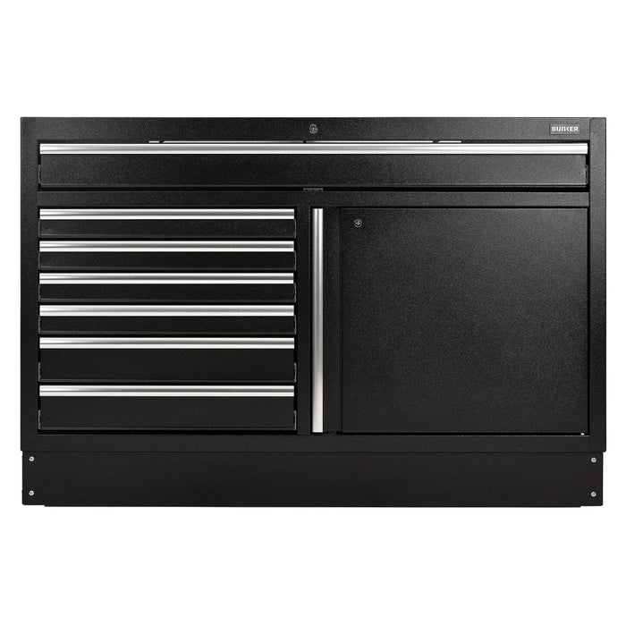 BUNKER Modular Floor Cabinet, 7 Drawer, 1360mm - MS400-7BU54